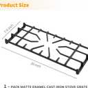 Allstare 807412601 Burner Grate Replacement Parts for Frigidaire Stove Parts Gas Range Cooktop Grate 20’’ x 7.9’’ Frigidaire Gas Stove Top Center Grate Cast Iron Rack 1 Pack