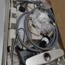 Moen Essie Spot Resist Stainless Pulldown Sprayer Kitchen Sink Faucet Set with Modern Pump Soap Dispenser, 87014SRS