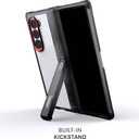 Ghostek Covert Clear Galaxy Z Fold 6 Case with Built-in Kickstand and Full Hinge Protection Shockproof Protective Phone Cover Designed for 2024 Samsung Galaxy Z Fold6 (7.6") (Smoke)