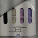 20mm Braided Elastic Bands for Samsung Galaxy Watch 7/FE/6/6 Classic 40mm 44mm 43mm 47mm 42mm 46mm Solo Loop Band, Adjustable Stretchy Nylon Fabric Sport Wristbands for Samsung Watch 7/6/5/4 (Black/Starlight/Lilac/Lavender)