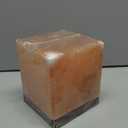 NB Himalayan Pink Salt Lamp 8 x 6 x 6 Inches  Cube Shape Natural Crystal Rock Salt Lamp with Dimmer Switch & Extra Bulb  Warm Amber Glow Night Light for Bedroom, Office & Living Room
