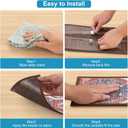 Non-Slip Carpet Stair Treads for Wooden Steps Indoor Set of 15 Pack 8" X 30" Peel and Stick Reusable Staircase Stair Runners Rugs, Soft Safety for Dogs, Kids & Elders, Stairway Grip, Red