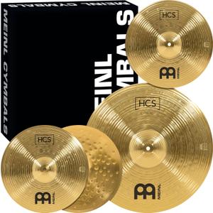 Meinl Cymbal Set Box Pack with 14 Hihats, 18 Crash/Ride, Plus a FREE 14 Crash HCS Traditional Finish Brass Made In Germany,  (HCS1418+14C)