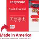 Rubbermaid EasyStore Containers, 38-Piece Set, Food Storage Containers, Food Storage Containers with Lids