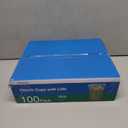 Dealusy 100 Pack - 16 oz Clear Plastic Cups with Lids, Sturdy & Food Safe Iced Coffee Cups with lids, Disposable Plastic Smoothie Cups for Cold Drinks, Sip Lids