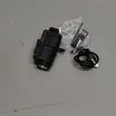 EZshoot 800 Lumens Pistol Light Laser Combo Rechargeable, Pistol Flashlight with Slidable Rail Compatible with Glock and Picatinny Rail, Gun Light with Red Laser Beam (Black)