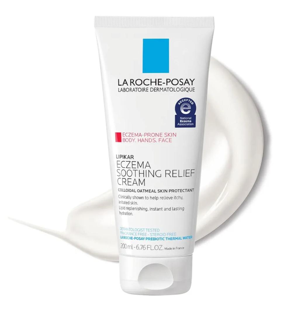 La Roche-Posay Lipikar Soothing Relief Eczema Cream, Face and Body Lotion For Eczema and Sensitive, Dry Skin, Moisturizer with Colloidal Oatmeal to Relieve Irritation