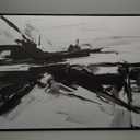 Wall Art Abstract Canvas Painting Black and White Modern Artwork for Living Room Bedroom Dining Room Home Office Decor 30"x60" with Framed