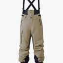 YEEFINE Mens Snow Ski Bibs Pants Baggy Snowboard Overall Insulated Windproof Waterproof Winter Warm Comfy Loose Ski Pants. XL