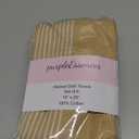 PurpleEssences 6-Pack Kitchen Towels - 15x25 Inch 100% Cotton Waffle Weave - Absorbent, Reusable Dish & Hand Towels with Hanging Loop for Home & Bar Use Fall Thanksgiving - Assorted - Tan