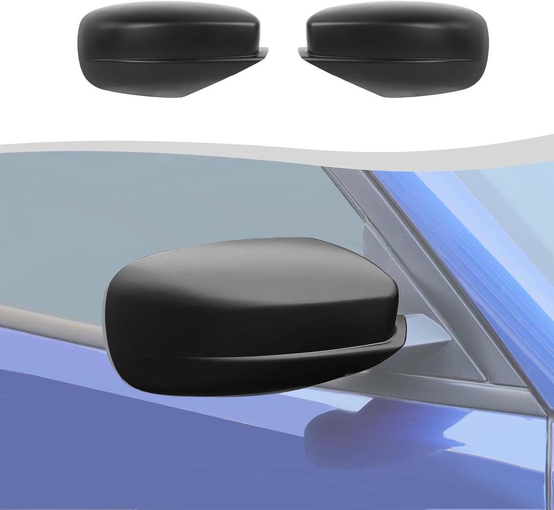 Side Mirror Cover Cap Cover Compatible with 2010-2026 Dodge Charger/for Chrysler 300 300C, Rear View Mirror Cover Caps(Matte Black)