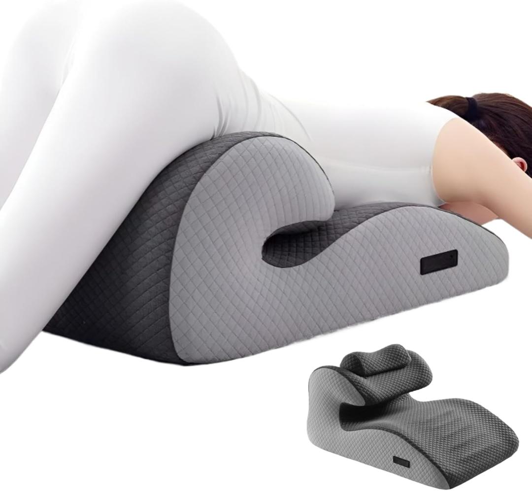 Couples Butt Cushion Enhanced Supporting Version Furniture Pillow Support Pillowcase Suitable for Home Use, Ideal for Sitting and Lying, Foam Pillow Modern and Simple Style (Grey)