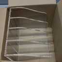 AIMOLLY Acrylic Magazine File Holder, 4 Vertical Compartments Desk Document Sorter Organizer, Clear Folder Rack Binder for Office/Home/Classroom, for Documents, Tablet, Magazines, Books & Accessories (B5, 4 Sections)