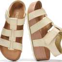 Project Cloud Platform Sandals for Women Strappy Wedges Plush Insole 2026 Comfortable and Lightweight Fashion Wedge Sandals for Women - Non-Slip Sole with Adjustable Strap for Every Occasions Size 7.5
