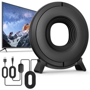 2026 Upgrated Indoor TV Antenna: Digital Antenna for Local Channels with Amplifier Signal Booster,3000+ Miles Long Range Reception Antenna Supports 4K 8K 1080P Smart TV/Older TVs