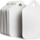 GILLRAJ Unstrung Marking Blank White Price Tags Size 1.93"x 1.25" (49mm x 32mm) Pack of 1000 Paper Clothing Hang Tags Without String, Use with Tagging Gun for Jewelry Gift Clothes Garage Yard Sale