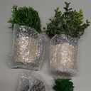 ALAGIRLS 4 Pack Small Fake Plants, 10" Artificial Plants Indoor Eucalyptus/Rosemary/Succulents, Small Faux Plants in Pulp Pot for Bathroom Bedroom Kitchen Office Living Room Decor (Green)