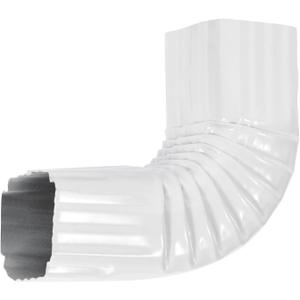 VYH Downspout Gutter Elbows Positive Elbow90 Degrees 2x3 Style A Gutter Elbow, Downspout Elbow, Roofing Gutter Downspout Elbows (White)