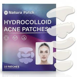 Hydrocolloid Full Face Acne Patches  10 PCS Large Zit Stickers for Chin, Nose, Forehead & Cheeks  Oil Absorbing Hydrocolloid Pimple Patches for All Skin Types  Gentle, Invisible