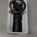 Auto Face Tracking Phone Holder, No App Required, 360 Rotation Face Body Phone Tracking Tripod Smart Shooting Camera Mount for Live Vlog Streaming Video, Rechargeable Battery-Black