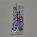 12 Pcs Table Centerpiece Decoration Metallic Plastic Decorations Glitter Foil Blue Red White Star Centerpieces for Tables Wedding Christmas in July Decorations