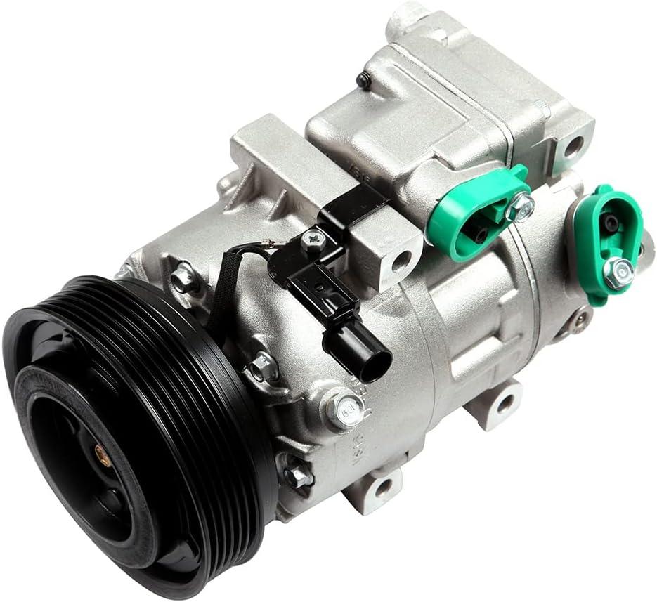 ECCPP AC Compressor 2006-2012 Fit for Hyundai Azera Santa Fe Sonata for Kia Magentis Optima Sorento AC Compressor with Clutch (977012B250 { VS18 })