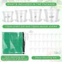 12PCS 5.75/7/8/10 in Clear Nursery Pots with Drainage Plant Pots, 5.75 7 8 9.58 inch