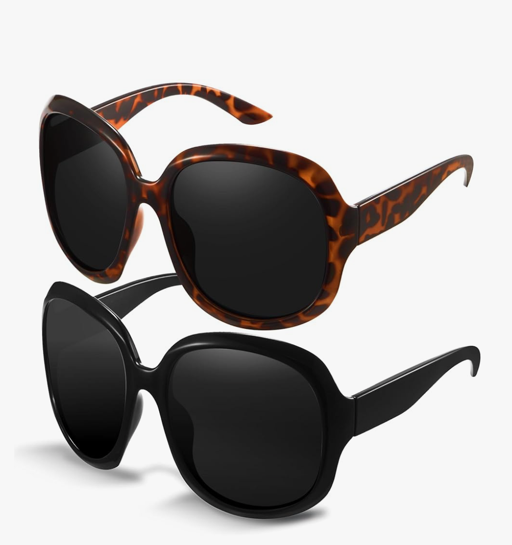 miyya Bug Eye Oversized Polarized Sunglasses Womens, Trendy Retro Sun Glasses for Women 2025, Oversized UV Protection Shades