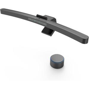 ONWAY Curved Monitor Light Bar with Wireless Remote,Monitor Auto-Dimming and Camera Base,Applicable to All Screens. No Screen Glare,for Home Office