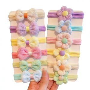 2 x Hair Cute Flower and Butterfly - Shaped Hair Ties for Women, 6 Pack, Random Colors