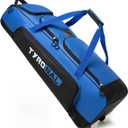 Baseball Bag with Wheels, Rolling Catchers Gear Bag for 4 Bats Soft Rolling Baseball Bag With Multi-Pockets, Fence Hook, Holds All Baseball Equipment, Dimensions: L: 36.5 x W:11.5 x H: 11 inches
