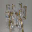 10 Pack 5 Inch Brushed Gold Cabinet Pulls Gold Cabinet Handles Gold Hardware for Kitchen Cabinets 2510 Drawer Dresser Cupboard Bedroom Bathroom