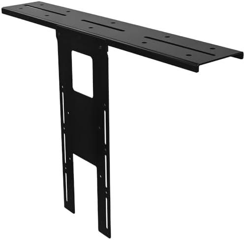 IFCASE Above/Behind Desk Monitor Shelf Mount Holds SLR Camera, Light Webcam, Microphone Fits VESA 75mm 100mm Compatible with Monitor Arm (Black, Shelf)