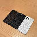 Case for iPhone 16 Pro [Compatible with MagSafe] Built in Magnetic Cute Girly Sleek Boho Aesthetic Style Design for Women Girls Brown Animal Leopard Print Soft TPU Protective Shockproof Mate Black