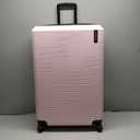 American Tourister Stratum XLT Expandable Hardside Luggage with Spinner Wheels, Pink Blush, Checked-Large 28-Inch