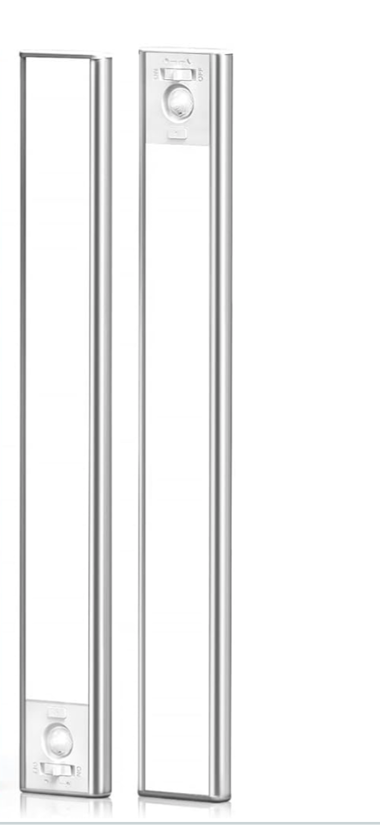 Under Cabinet Lighting, LED Motion Sensor Light Indoor, Lights Battery Operated, Stick On Magnetic Wireless Dimmable Under Counter Lights for Kitchen(2 Pack), 8 inch.