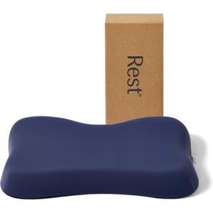 REST Evercool Cooling Pillow, Instant Cool-to-Touch Shell Fabric & Breathable Silicone Sponge Core for All-Night Temperature Regulation & Ergonomic Support, Low Height, Midnight Blue