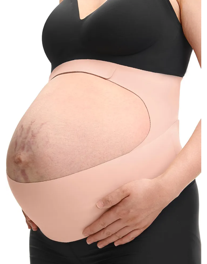 Momcozy Pregnancy Belly Band, CozySupport Ergonest Maternity Belly Band, Invisible Pregnancy Belt for Back, Abdomen, Waist