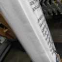 UNISHADES no Drill Cordless Roman Shades for Windows, 33" W × 64" H - 100% Blackout - Linen - Mist White