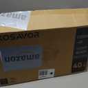 EKOSAVOR Take Out Containers 38 oz 40 Pack - Shrink Wrapped 3 Compartment Leakproof Catering | BPA Free PP Plastic Microwave & Freezer Safe | Flexible Reusable Commercial Black Lunch Boxes with Lid