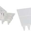 SoftTouch 4688395N 3/8" & 5/8" Self-Stick Furniture Anti-Dent Carpet Protector 4 Inch Square 2-Pack Bundle