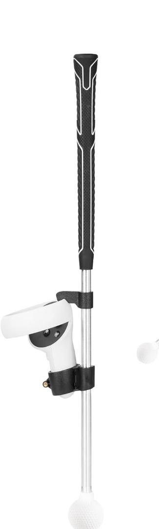 VR Golf Club Attachment for Quest 2 Enhanced Weighted Design for Realistic Gameplay Secure Controller Lock Tailored VR Accessories for Immersive Golfing Experience(for Quest 2)