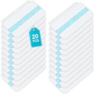 20 Pcs Blue Disposable Mop Pads Refill for Shark Vacmop VM252 VM200 VM190 VM250 VM251 VM200C VM252C QM250 VC205 VM250, Shark Vacmop Replacement Pads, Part VMP30