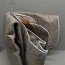 Baby Play Mats for Floor, Playpen Mat for Babies, Extra Thicker & Soft Floor Crawling Mat, Foldable Non-Slip Playmat Cushioned for Infants Toddlers (Brown, 50x50 Inch)