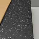 0.56" Rubber Top Gym Flooring, 12 Tiles 48 Sq Ft Heavy Duty Interlocking Gym Mats for Home Gym, Non-Slip High Density EVA Foam Workout Mat, Protect Floors from Weights, 24x24in, Black/White
