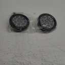 Pair of 2 LED 4" Round Back-up Reverse Light Kits Include Grommet, Plug Clear Lens White Light Truck Trailer RV 25108C-WK