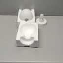 Cordless Touch Bedside Table Lamp, Rechargeable Battery Operated Desk Lamps with 8 RGB Colors, Dimmable Small Glass Nightstand Light for Living Room Bedroom Kitchen Counter (White(1 pack))