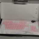AULA 99 Key Keyboard, Wireless Gaming Keyboard Bluetooth Computer Keyboards Creamy Cute with Number Pad RGB Backlit Tri-Mode BT/2.4GHz/USB-C - Pink