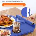 Waterproof Food Warming Mat, Color-Changing Electric Heating Tray with 6-Level Temperature Control, 1-6h Timers, Dishwasher-Friendly Food Warmer Mat for Parties, Buffets, and Kitchen Use.