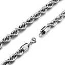 Twist Chain Necklace - Stainless Steel Rope Jewelry for Men & Women